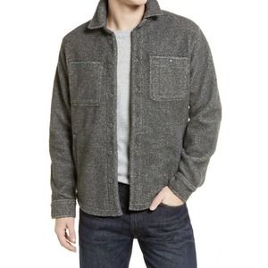 POLO RALPH LAUREN Fleece Shirt Jacket In Flannel Heather Medium
